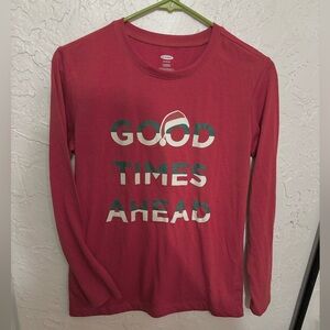 Old Navy “Good Times Ahead” Long Sleeve Shirt